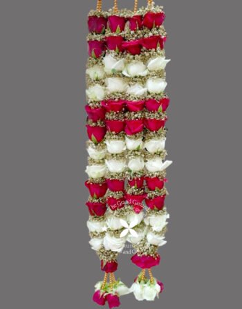 We are The Grand Garland, a leading provider of fresh flower wedding garlands in Chennai, India. We specialize in crafting unique and high-quality garlands for weddings and other special occasions. We offer pan-India shipping, ensuring our beautiful creations can enhance any celebration. Our team of skilled designers uses only the freshest flowers to create stunning garlands that are sure to impress.